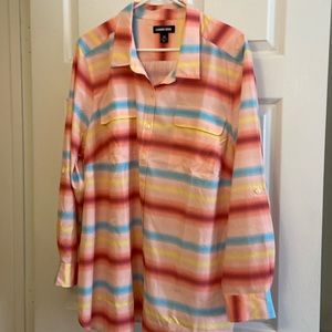 NWOT Lands End Tunic Button Down